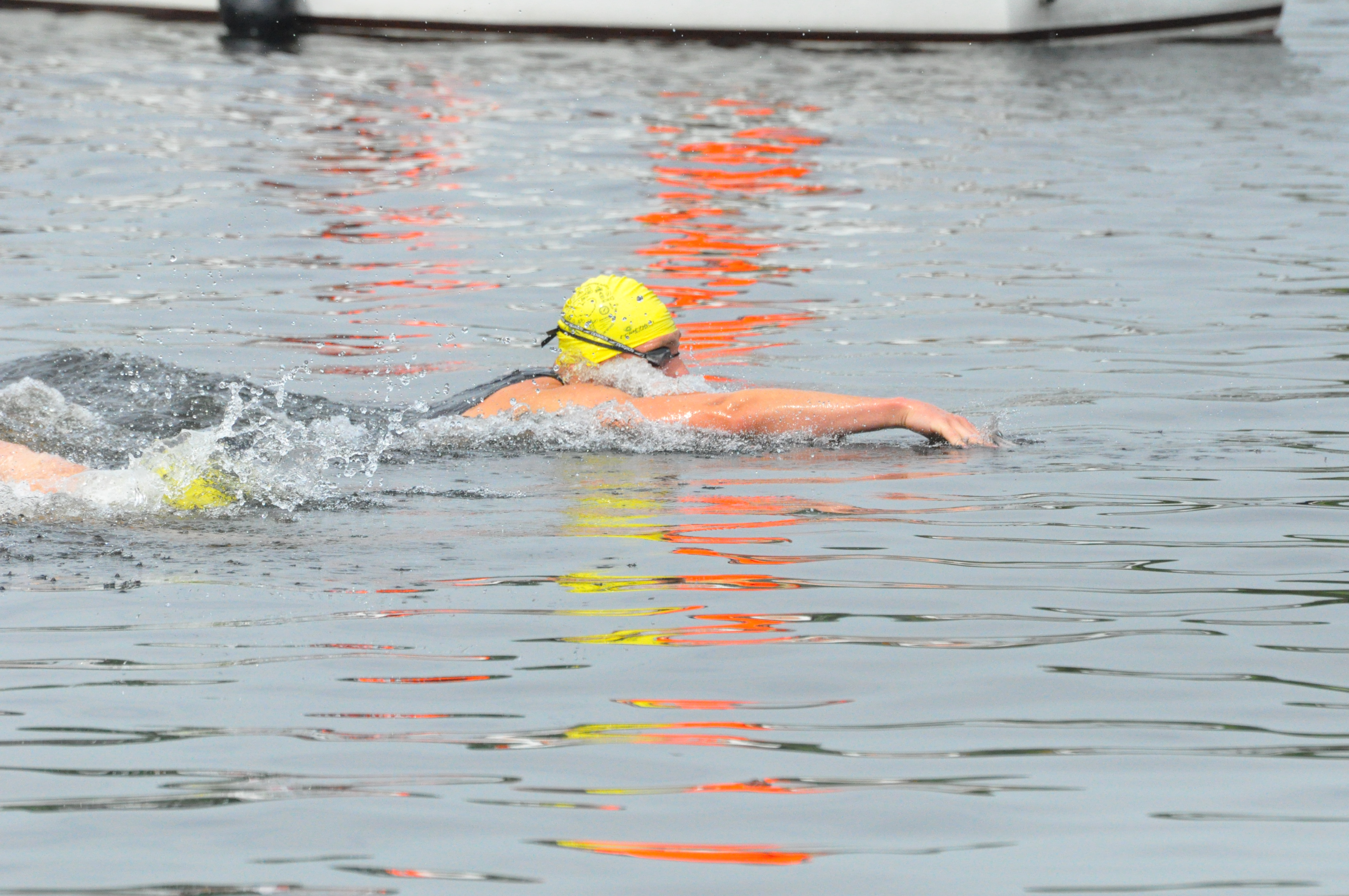 Borwstcrawl in het openwater